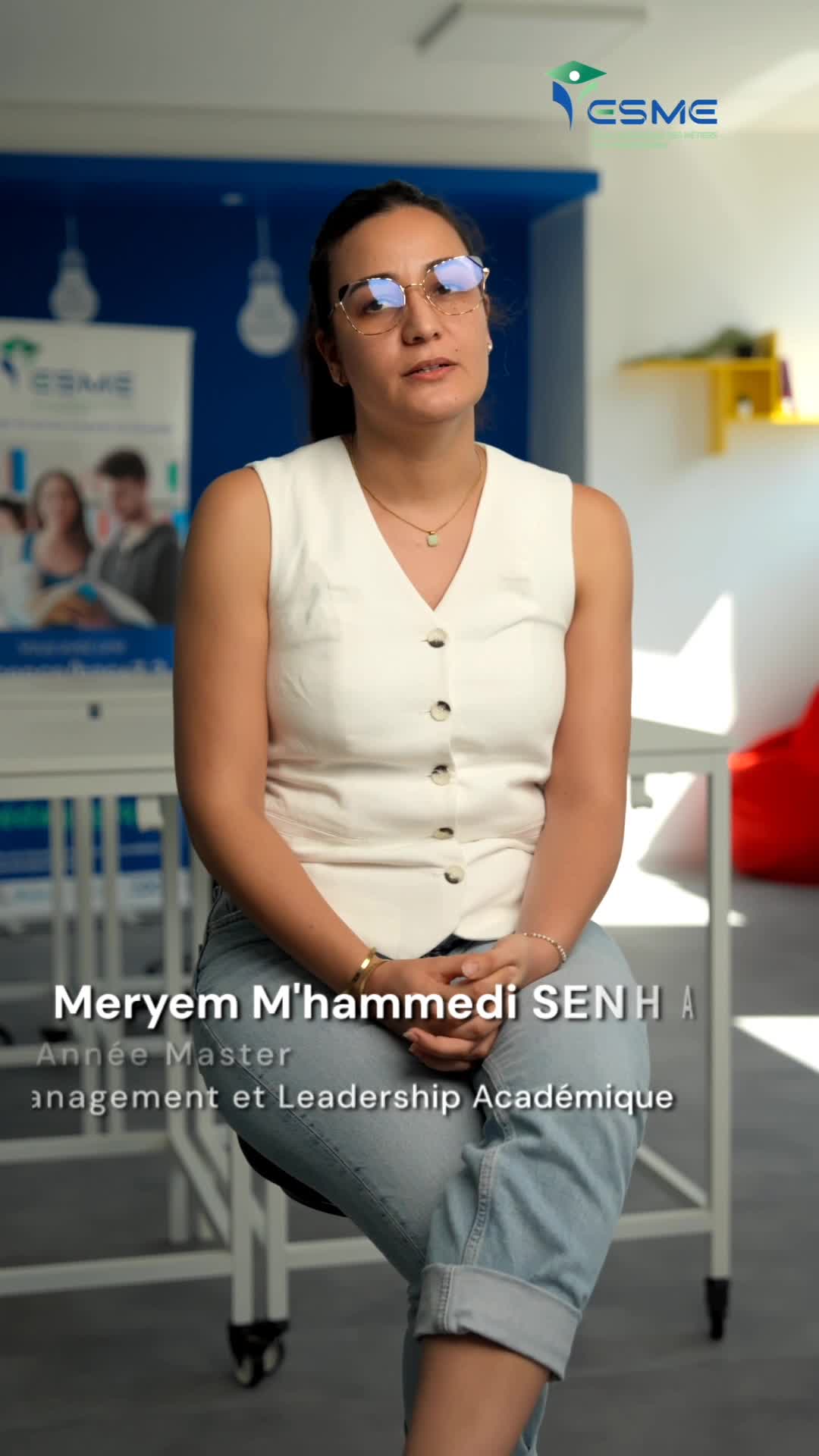 Témoignage de Meryem Mhammedi Senhaji Étudiante en 2éme année de Master à la Management et Leadership Academy